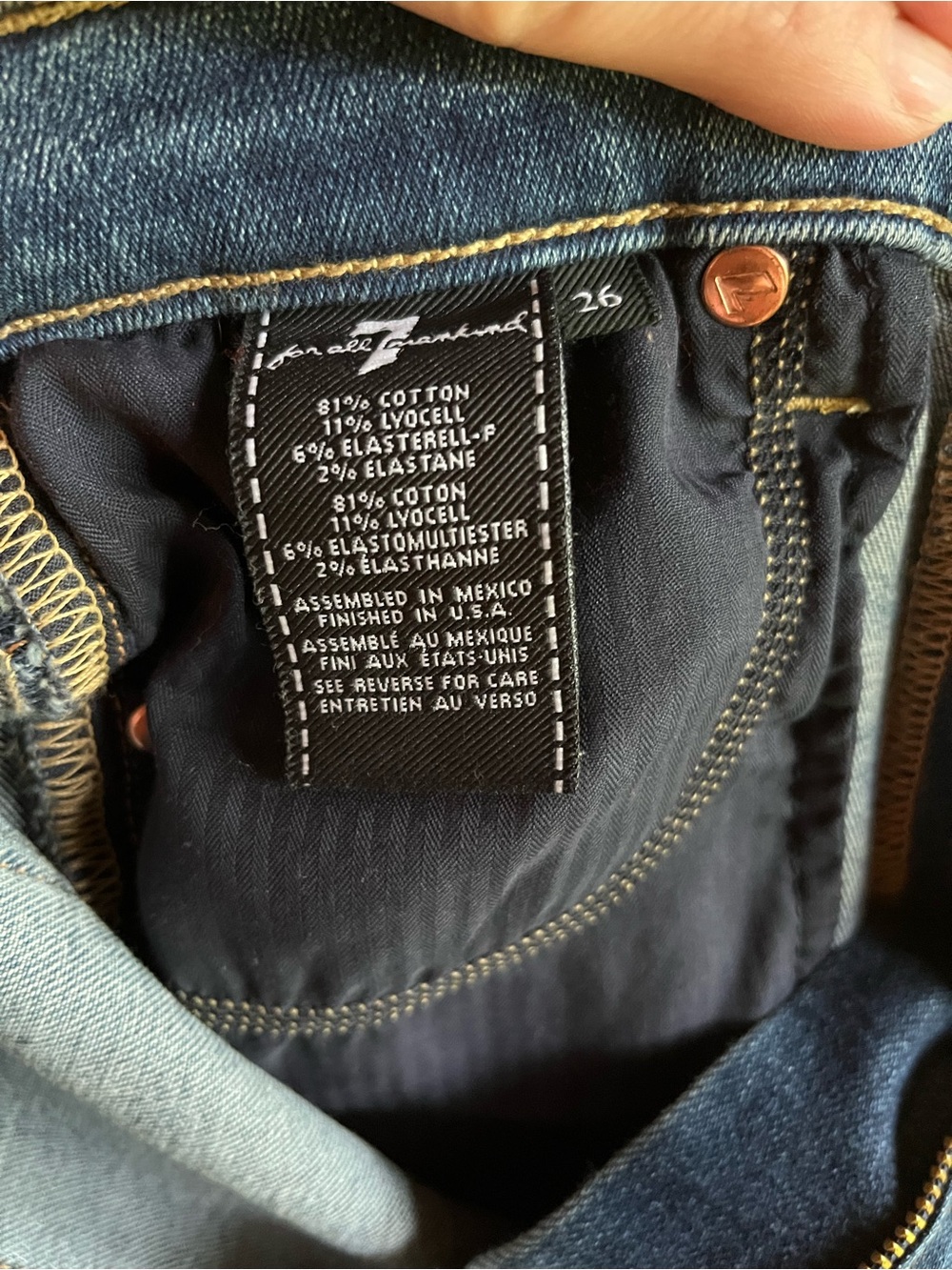 7 FOR ALL MANKIND - high waisted crop kick flare jean - Picture 7 of 8